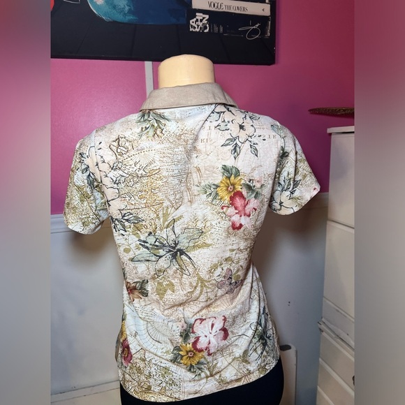 Floral Print Women's Top - Picture 6 of 9